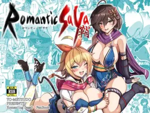 【エロ漫画】アザミとサヤが皇帝チンポを奪い合うハーレム3P（ロマサガ2）